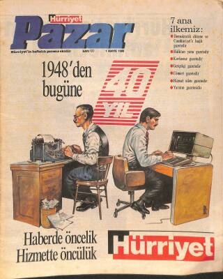Hürriyet Pazar 1 Mayıs 1988 - 1948den Bugüne 40 Yıl NDR85565 - 1