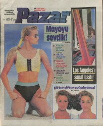 Hürriyet Pazar Dergisi 17 Temmuz 1988 Sayı 131 - Los Angelesı Sanat Bastı ! NDR78024 - Gökçekoleksiyon