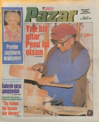 Hürriyet Pazar Dergisi 24 Temmuz 1988 Sayı 132 - Yap Bir Gitar Peru İşi Olsun NDR77943 - Gökçekoleksiyon