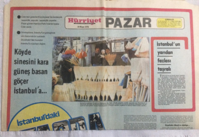 Hürriyet Pazar Eki 18 Nisan 1976 - 10 Derste Fotoğrafçılık, İstanbuldaki Taşra - GZ19972 - 1