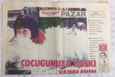 Hürriyet Pazar Eki 2 Mayıs 1976 - Çocuğunuza Baskı Yapmayın - GZ19963 - 1