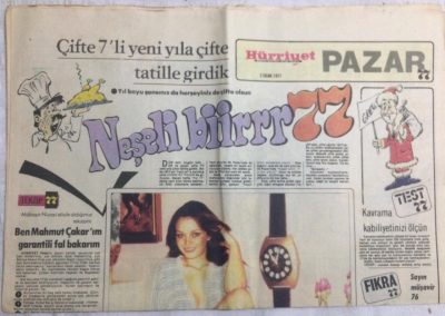 Hürriyet Pazar Eki 2 Ocak 1977 - Filiz Akın Aynı Rolleri Oynamaktan Artık Bıktım - GZ19992 - 1