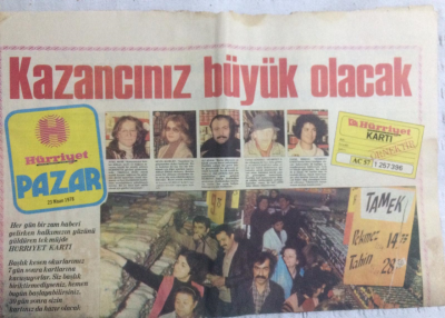 Hürriyet Pazar Eki 23 Nisan 1978 - Geziler Bitti İş Başladı, Ayşe Mine Paylaşılamıyor - GZ19974 - 1