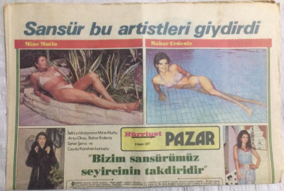 Hürriyet Pazar Eki 6 Kasım 1977 - Barış Manço Oto Kontrol,Ajda Pekkan Finale Kaldı,Necla Nazır Patlamaya Hazır - GZ19959 - 1