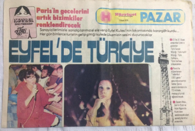 Hürriyet Pazar Eki 7 Ocak 1979 - Eyfelde Türkiye, Carlos Santana Parisi Fethetti - GZ19964 - 1