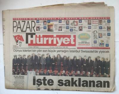 Hürriyet Pazar Gazetesi 14 Kasım 1999 - İşte Saklanan AGİT Mönüsü GZ8076 - 1