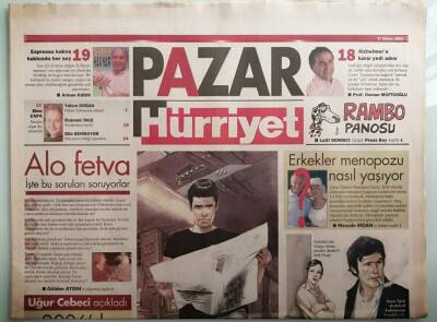 Hürriyet Pazar Gazetesi 17 Ekim 2004 Ajda Pekkanı 6 Ayda Bir Yeniden Yorumlamak Lazım - GZ44159 - 2