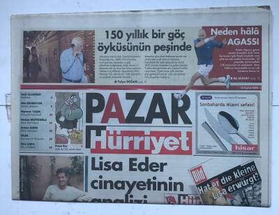 Hürriyet Pazar Gazetesi 18 Eylül 2005 - BM Komiseri İlk Kez Konuştu GZ8589 - 1