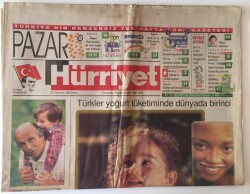 Hürriyet Pazar Gazetesi 20 Temmuz 1997 - Edebi Hayat Sütü Yoğurt Ye Ömrün Uzasın GZ16153 - 1