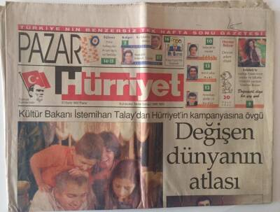 Hürriyet Pazar Gazetesi 21 Eylül 1997 - Değişen Dünyanın Atlası GZ16696 - 2