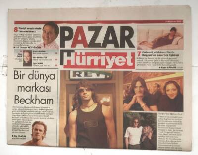 Hürriyet Pazar Gazetesi 22 Haziran 2003 - Bir Dünya Markası Beckham GZ8193 - 1