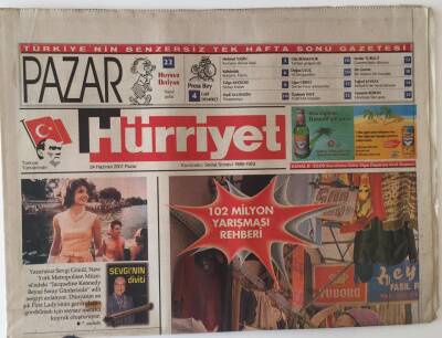Hürriyet Pazar Gazetesi 24 Haziran 2001 - NBAdeki Milli Gururumuz Basketbolcu Hidayet Türkoğlu İle Röportaj GZ16673 - 1