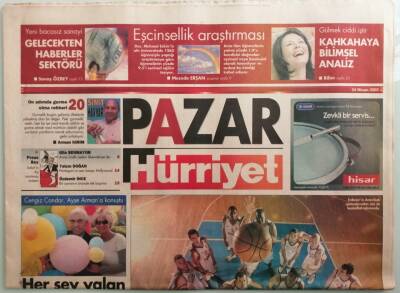 Hürriyet Pazar Gazetesi 24 Nisan 2005 Avrupa Türkiye Cumhuriteiyle Bu Geminin Güvertesinde Tanıştı - GZ44163 - 1