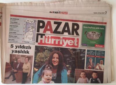 Hürriyet Pazar Gazetesi 25 Mart 2007 - 5 Yıldızlı Yaşlılık , Seçilmiş Çocuklar GZ16691 - 1