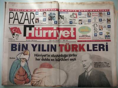 Hürriyet Pazar Gazetesi 26 Aralık 1999 Perdenin Sönmeyen Yıldızları -GZ37037 - 1