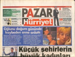 Hürriyet Pazar Gazetesi 26 Ocak 2003 - Angelina Jolie İle Sette Konuştuk - Oğlunu Doğum Gününde Kaybeden Anne GZ3841 - Gökçekoleksiyon
