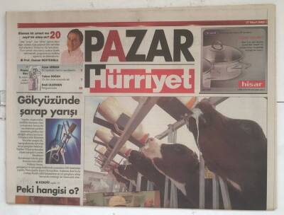 Hürriyet Pazar Gazetesi 27 Mart 2005 - Türkiyenin Organik Sütü Geliyor GZ8408 - 1