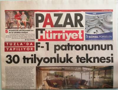 Hürriyet Pazar Gazetesi 27 Temmuz 2003 Meğerse Mazhar Onun 16 Yaşındaki İlk Sevgilisiymiş -GZ37905 - 1