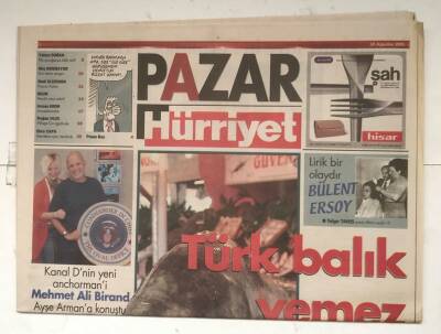 Hürriyet Pazar Gazetesi 28 Ağustos 2005 - Türk Balık Yemez GZ8180 - 1