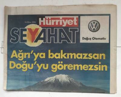 Hürriyet Seyehat Gazetesi 16 Ekim 2003 - Ağrıya Bakmazsan Doğuyu Göremezsin GZ8443 - 1