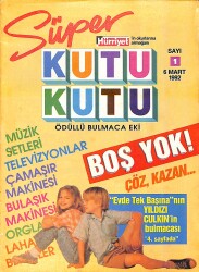 Hürriyet Süper Kutu Kutu Bulmaca Sayı 1 - 6 Mart 1992 NDR94001 - Gökçekoleksiyon
