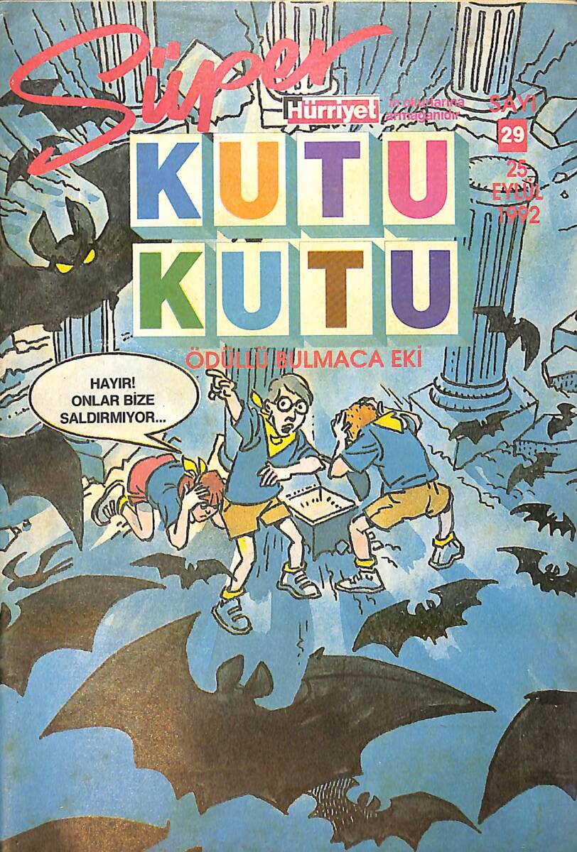 Hürriyet Süper Kutu Kutu Bulmaca Sayı 29 - 25 Eylül 1992 NDR93980 - 1