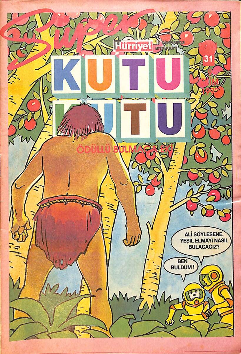 Hürriyet Süper Kutu Kutu Bulmaca Sayı 31 - 9 Ekim 1992 NDR93986 - 1