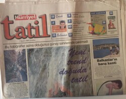 Hürriyet Tatil Gazetesi 1 Ağustos 1998 - Yeni Trend Doğuda Tatil Erzincanda Yaz GZ16714 - 2
