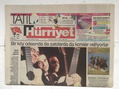 Hürriyet Tatil Gazetesi 2 Kasım 1996 - Armadada Cumhuriyetin 73. Yıldönümü GZ8347 - 1