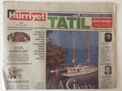 Hürriyet Tatil Gazetesi 30 Temmuz 1996 - Serin Suların Ve Leziz Balıkların Diyarı Kuzey Ege GZ11065 - 2