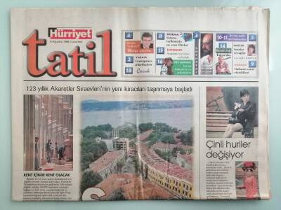 Hürriyet Tatil Gazetesi 8 Ağustos 1998 Saray Lojmanları Canlandı -GZ14848 - 1