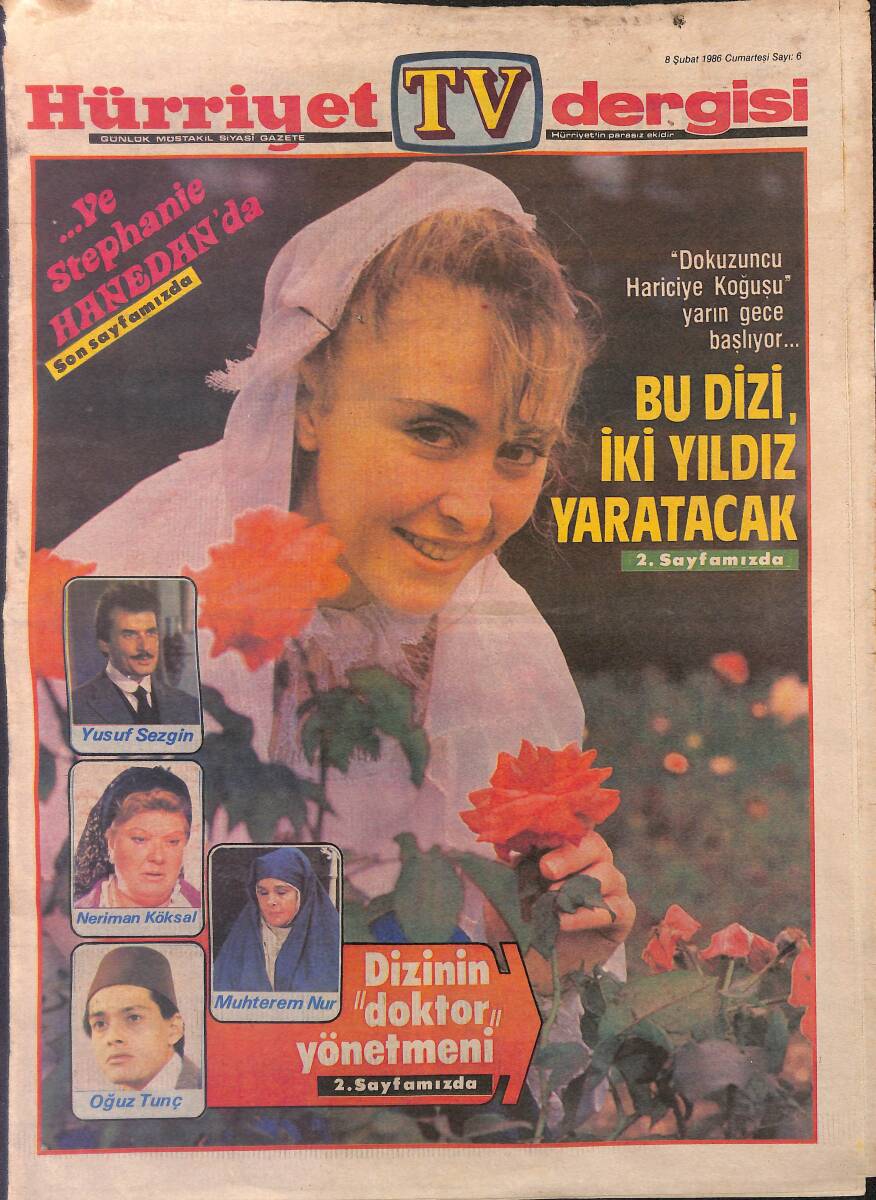 Hürriyet TV Dergisi 8 Şubat 1986 - TRT'de Sınav Heyecanı - Ve Stephanie Hanedan'da GZ153414 - 1
