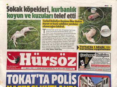 Hürsöz Gazetesi 12 Nisan 2021 - Tokat Şehir Parkı Yeşilin Noktası Olacak - Türkiye Vücut Geliştirme Şampiyonun Hedefi İspanya GZ125071 - 1