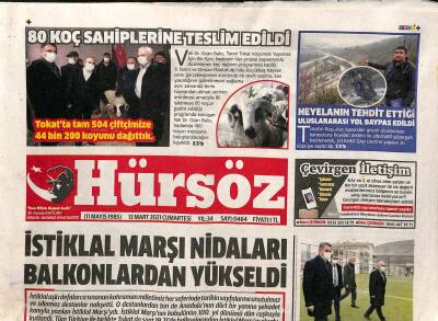 Hürsöz Gazetesi 13 Mart 2021 - Togü Ve Türk Kızılayı Arasında Protokol İmzalandı GZ125033 - 1