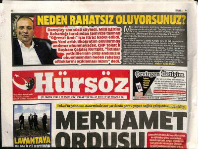 Hürsöz Gazetesi 15 Mart 2021 - Karantinaya Alınan Köy Sayısı 6ya Yükseldi GZ125032 - 1