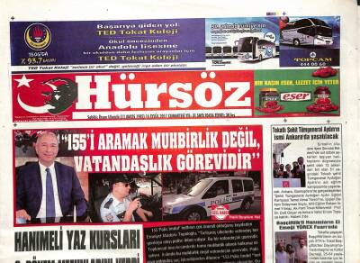 Hürsöz Gazetesi 16 Eylül 2017 - Tokat Devlet Hastanesinde Kardiyopulmoner Rehabilitasyon Ünitesi Açıldı GZ96324 - 1
