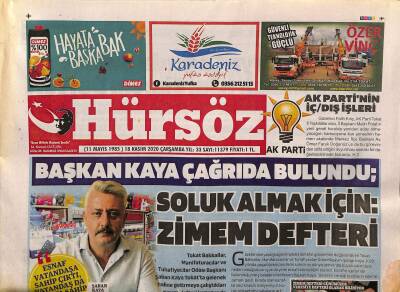 Hürsöz Gazetesi 18 Kasım 2020 - Ak Partide Temayül Başkanlık İçin İsimler Verildi GZ125039 - 1