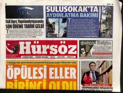 Hürsöz Gazetesi 30 Mart 2021 - TSO Başkanı Ali Çelik Kafe Ve Restoranlar Bir An Önce Açılmalı GZ125030 - 1