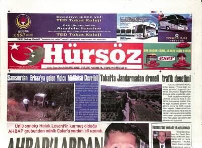 Hürsöz Gazetesi 7 Eylül 2017 - Ecdad Yadigarı Vakıf Eserleri Korunmalı - Samsundan Erbaaya Gelen Yolcu Midibüsü Devrildi GZ96339 - 1