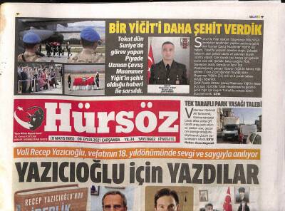Hürsöz Gazetesi 8 Eylül 2021 - Başkan Eroğlu Tokatın Tüm Sorunlarına El Attık GZ125081 - 1