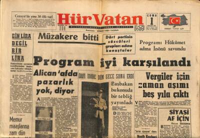 Hürvatan Gazetesi 1 Aralık 1961 - Vergiler İçin Zaman Aşımı 5 Yıla Çıktı GZ88612 - 1