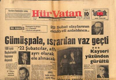 Hürvatan Gazetesi 10 Nisan 1962 - 100 İşsiz Başbakanlık Kapısına Dayandı GZ90232 - 1