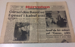 Hürvatan Gazetesi 17 Nisan 1961 - Gürsel Dün Başol Ve Egeseli Kabul Etti - GZ17035 - 1