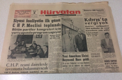 Hürvatan Gazetesi 2 Nisan 1961 - İnönü Zaferi Kutlandı - GZ17045 - 1