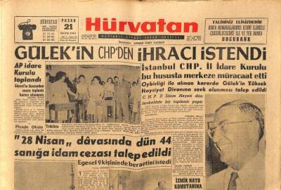 Hürvatan Gazetesi 21 Mayıs 1961 - Gülekin CHPden İhracı İstendi GZ89915 - 1
