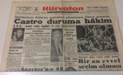 Hürvatan Gazetesi 21 Nisan 1961 - Bayar Ve Menderes Yine Mahkum Oldular - GZ17034 - 1