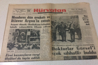 Hürvatan Gazetesi 22 Nisan 1961 - Kübada Dün Kanlı Temizlik Başladı - GZ17052 - 2