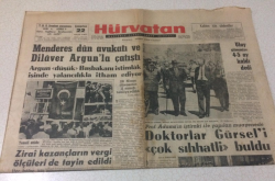 Hürvatan Gazetesi 22 Nisan 1961 - Kübada Dün Kanlı Temizlik Başladı - GZ17052 - 1