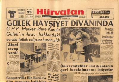 Hürvatan Gazetesi 23 Mayıs 1961 - Gülek Haysiyet Divanında GZ89913 - 1