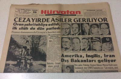 Hürvatan Gazetesi 26 Nisan 1961 - Cezayirde Asiler Geriliyor - GZ17054 - 2
